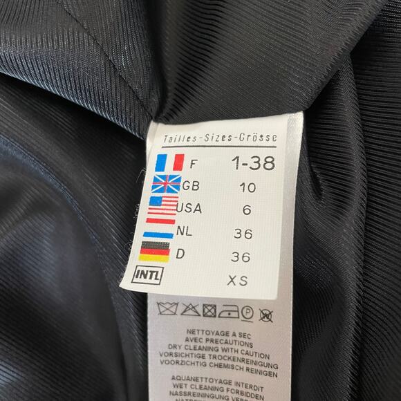 Saint James | Women's Blue Wool Blend Long Pea Coat | Size: 6 - Picture 10 of 10